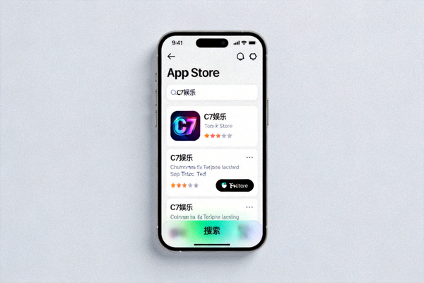 iOS苹果手机App Store商店中搜索C7娱乐应用的截图